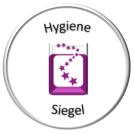 Hygiene-Siegel - nur desinfizierte Materialien